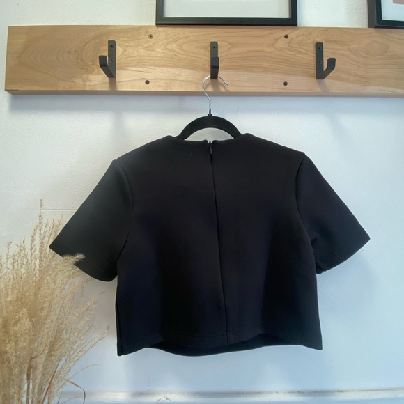 Alexander Wang.T black cropped t shirt - Picture 3 of 6